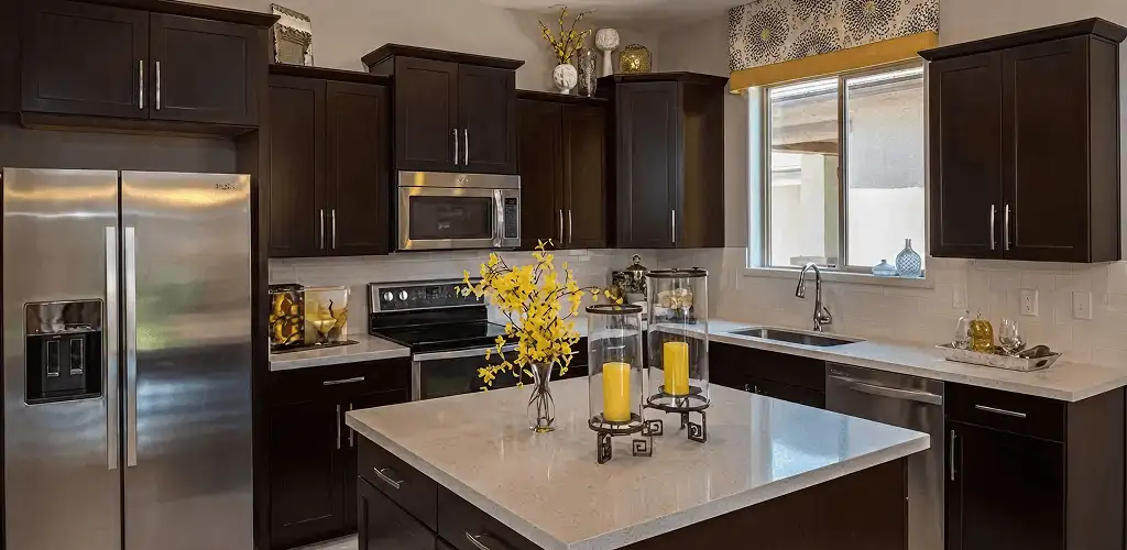 Cabinet painting results with freshly painted kitchen cabinets in San Francisco, CA