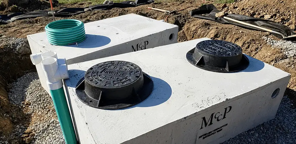 Grease trap installation unit set in place for drainage protection in San Francisco, CA
