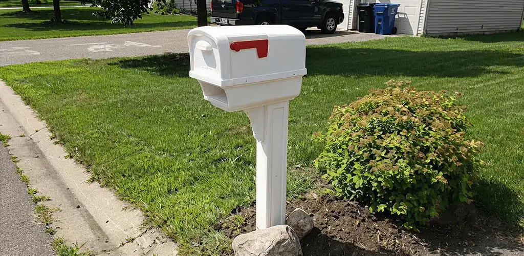 Mailbox installation for a residential curbside mailbox in San Francisco, CA